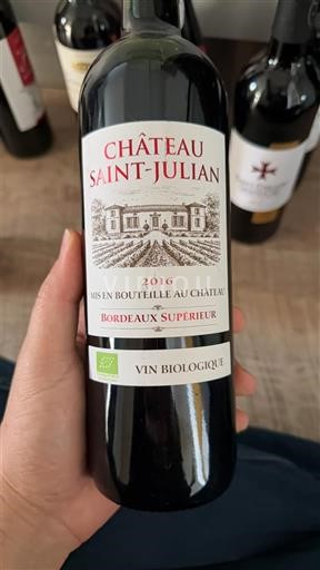 Bordeaux Bordeaux Supérieur Château Saint-Julian 2016