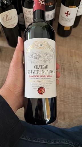 Bordeaux Montagne-saint-émilion Château St. Jacques Calon 2013