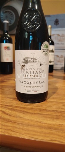 Thung lũng Rhône Vacqueyras Domaine Pertiane Les Safres 2020