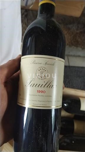 Bordeaux Pauillac Domaine Rive Réserve Spéciale 1990