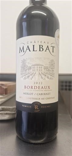 Bordeaux Château Malbat 2022