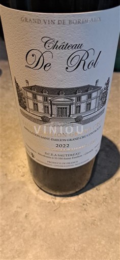 Burdeos Saint-Émilion Gran Cru Grand Cru Château Rol 2022