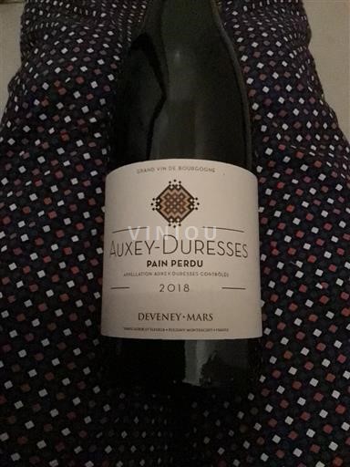 Bourgondië Auxey-Duresses Deveney-Mars Pain Perdu 2018