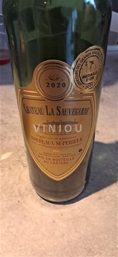 Bordeaux Bordeaux Supérieur Château La Sauvageasse 2020