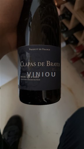Vin Rouge sec Clapas de Brayus 2016 France Vallée du Rhône Duché d'Uzès AOC