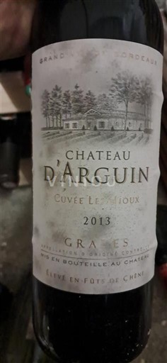 Burdeos Graves Château Arguin Les Grives 2013