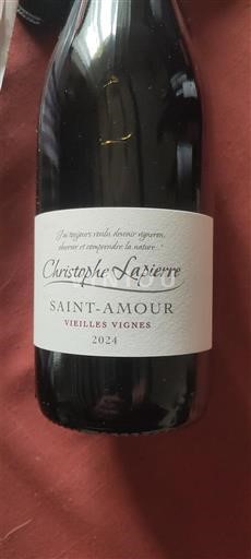 Vin Rouge sec Vieilles Vignes Christophe Lapierre 2024 France Beaujolais Saint-Amour AOC