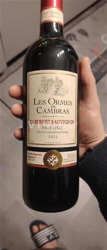 Languedoc et Roussillon Pays d'oc Les Ormes de Cambras Cabernet Sauvignon 2021