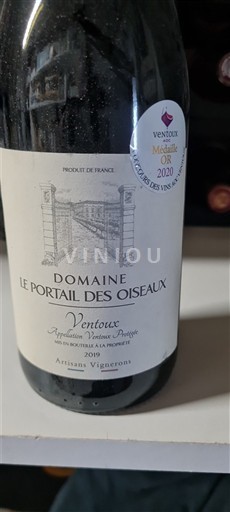 Rhône-dalen Ventoux Domaine Le Portail Des Oiseaux 2019