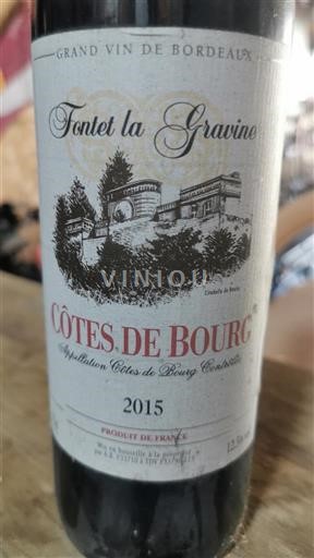 Bordeaux Côtes-de-Bourg Fontet la Gravine 2015