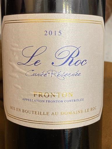 Tây Nam Fronton Domaine Le Roc Réservée 2015