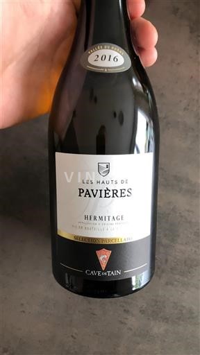 Valle del Rodano Hermitage Cave de Tain Les Hauts de Pavières 2016