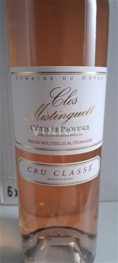 Provence Côtes-de-Provence Domaine Noyer Clos Mistinguett 2024