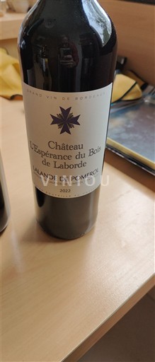 Bordeaux Lalande-de-Pomerol Château L'Espérance du Bois de Laborde 2022