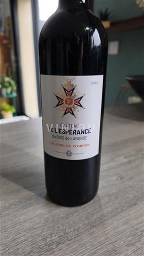 Bordeaux Lalande-de-Pomerol Château L'Espérance du Bois de Laborde 2022