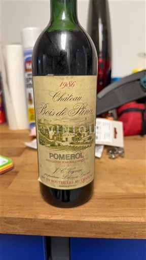 Bordeaux Pomerol Château Bois de Plince 1986