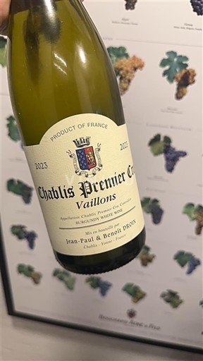 Burgundia Chablis Premier Cru Jean-Paul & Benoît Droin Vaillons 2023