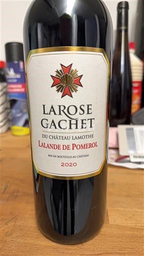 Bordeaux Lalande-de-Pomerol Larose Gachet 2020