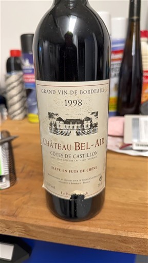 Burdeos No especificado Château Bel-Air 1998