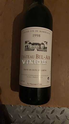 Bordeaux Not Specified Château Bel-Air 1998