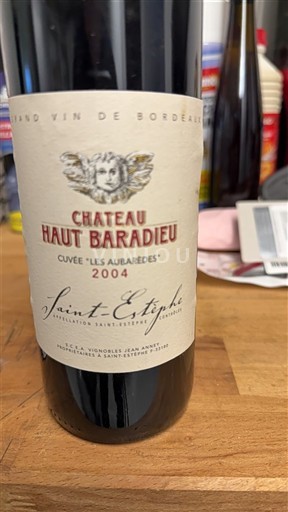 Bordeaux Saint-Estèphe Château Haut Baradieu Les Aubarèdes 2004