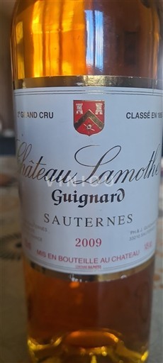 Bordeaux Sauternes Château Lamothe Guignard 2eme grand cru classé en 1855 2009