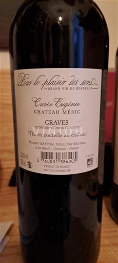 Bordéus Graves Château Mérit Eugénie 2015