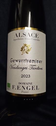 Alsace Vendanges Tardives Domaine F. Engel Vendanges Tardives 2023