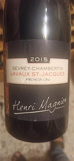 Borgoña Gevrey-Chambertin Premier Cru Henri Magnien Lavaux St-Jacques 2015