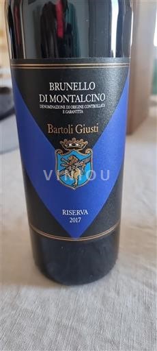 Tuscan Wines Brunello di Montalcino Bartoli Giusti Riserva 2017