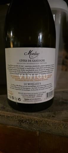 Jugozahod Côtes de Gascogne Monluc Le Moelleux Neleten.