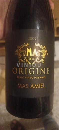 Roussillon Maury Mas Amiel Origine 2009