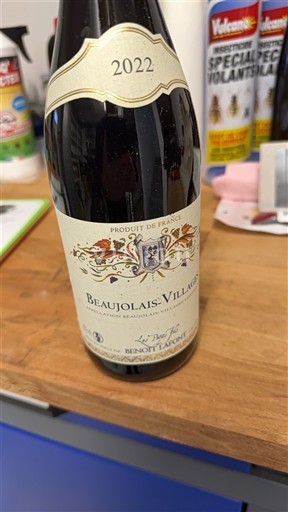 Beaujolais Beaujolais Villages Benoit Lafont Le Pinot Fin 2022