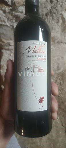 Sudoeste Cahors Clos du Chêne Monsieur Malbec 2020