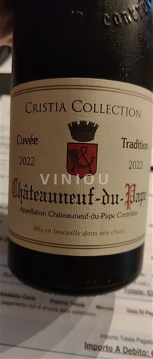 Vallée du Rhône Châteauneuf-du-pape Domaine Cristia Collection Tradition 2022