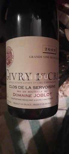 Borgogna Non specificato Premier Cru Domaine Joblot Clos de la Servoisine 2009