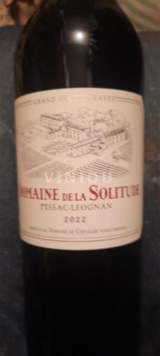 Bordeaux Pessac-Léognan Domaine La Solitude 2022