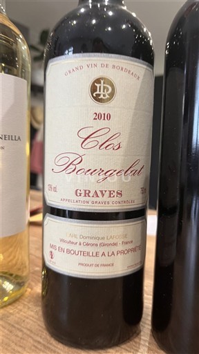 Bordeaux Graves Clos Bourgelat 2010