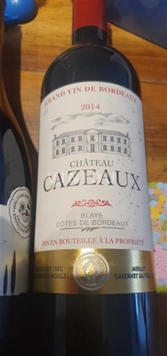 Bordeaux Blaye-Côtes-de-Bordeaux Château Cazeaux 2014