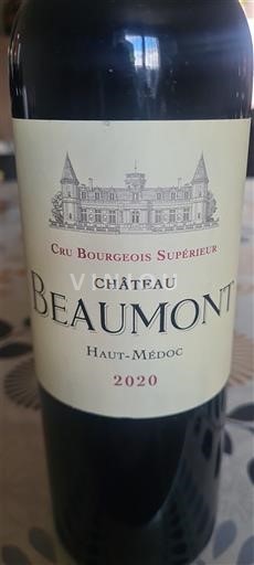 Bordeaux Haut-Médoc Cru Bourgeois Supérieur Château Beaumont 2020