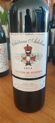 Bordeaux Lalande-de-Pomerol Château Adeline 2014