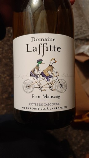 Sydvestfrankrig Côtes de Gascogne Domaine Laffitte Petit Manseng Ikke årgangsbestemt