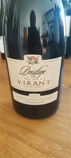 Provence Coteaux d'Aix-en-Provence Château Virant Prestige 2015