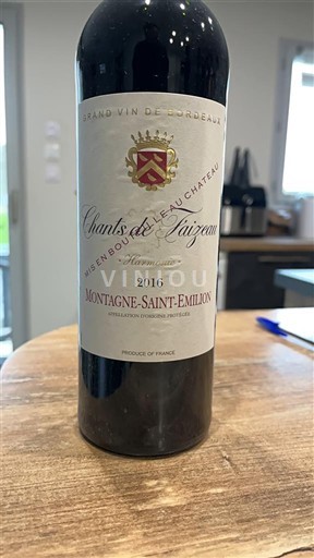 Bordeaux Montagne-Saint-Émilion Château Faizeau Chants de Faizeau 2016