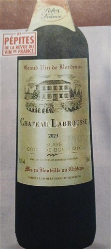 Burdeos Côtes de Blaye Château Labrousse 2023
