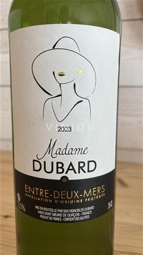 Burdeos Entre dos mares Vignobles Dubard Madame Dubard 2023