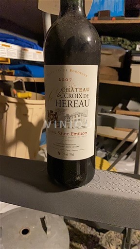 Bordeaux Saint-Émilion Château La Croix de Hereau 2007
