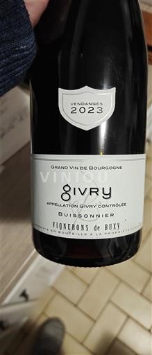 Borgonha Givry Vignerons de Buxy Buissonnier 2023