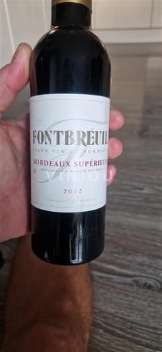 Bordeaux Bordeaux Supérieur Fontbreuil 2012