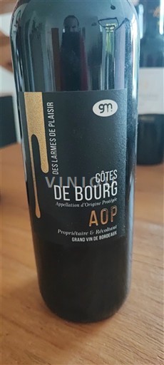 Bordeaux Côtes-de-bourg Les Armes de Plaisir Ikke årgangsbestemt